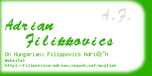 adrian filippovics business card